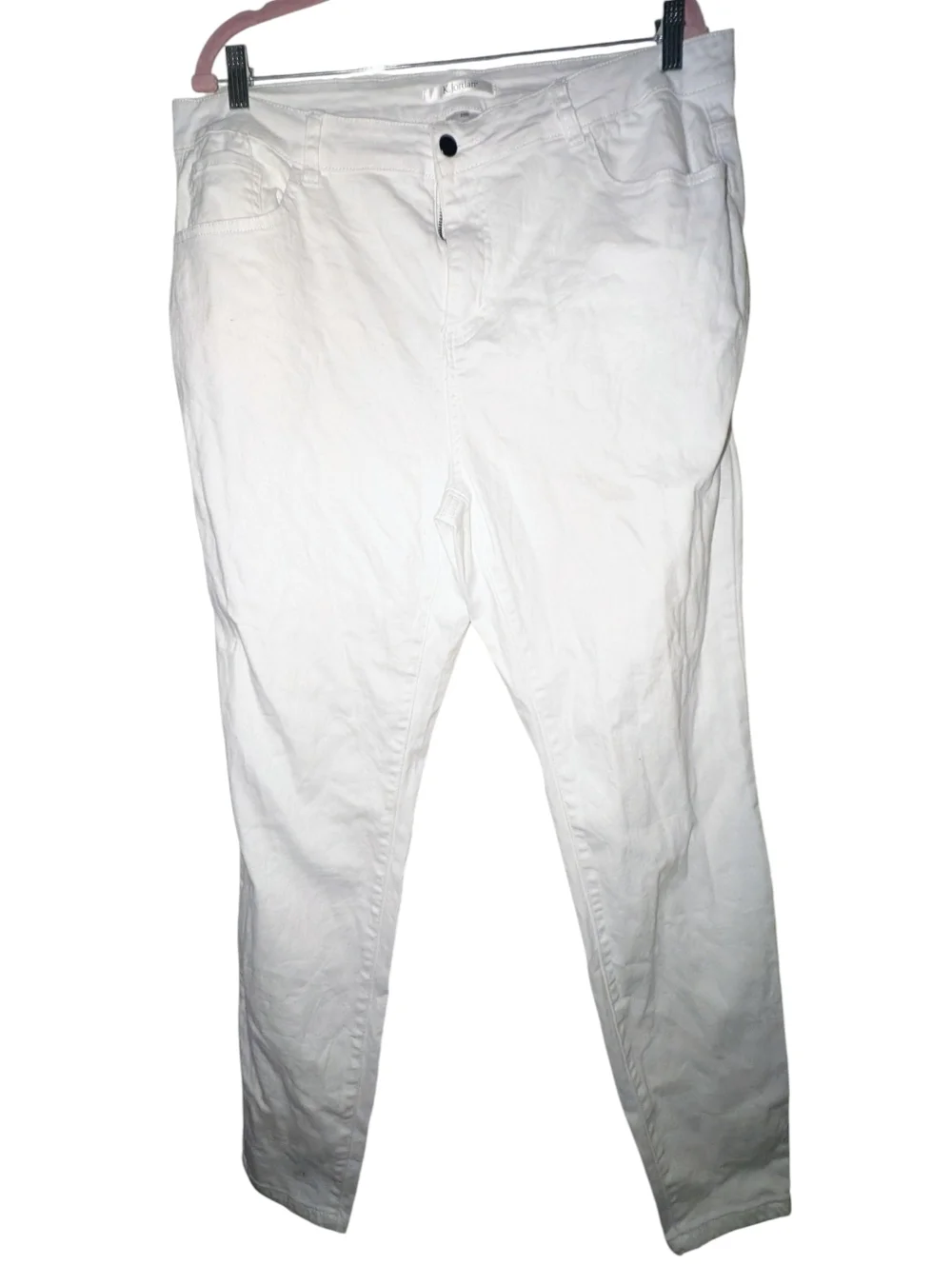 K. Jordan White Skinny Jeans Plus Size 20W NWOT Stretchy